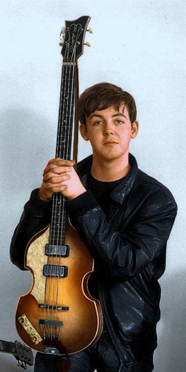 Paul McCartney With 61 Hofner