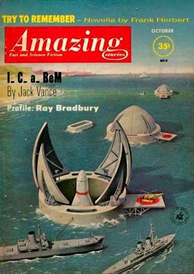 Amazing Stories October 1961: Try To Remember; I-C-a-BeM (Volume 35, No. 10)