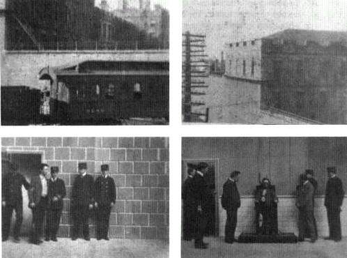 Execution of Czolgosz with Panorama of Auburn Prison