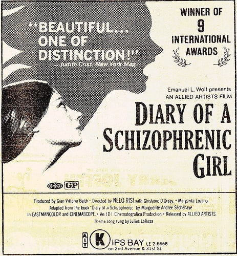 Diary of a Schizophrenic Girl