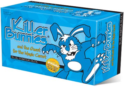 Killer Bunnies and the Quest for the Magic Carrot Blue Starter Deck and Yellow Booster Deck