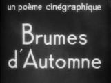 Brumes d'automne