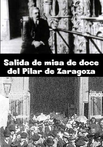 Salida de misa de doce del Pilar de Zaragoza