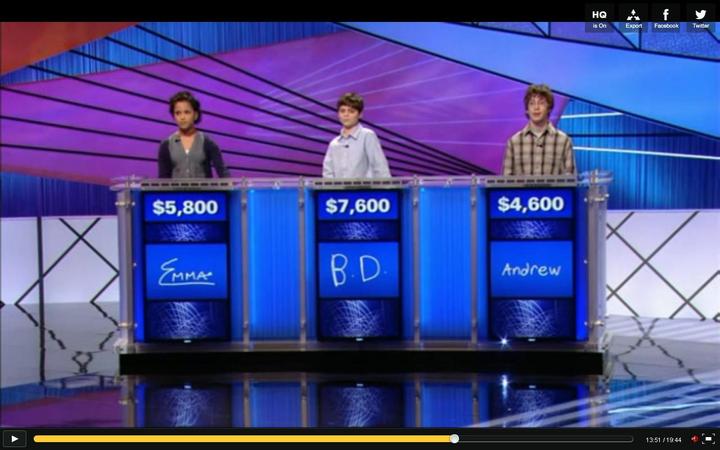 Jeopardy Kids Week July 6 2011