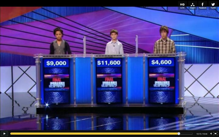 Jeopardy Kids Week July 6 2011