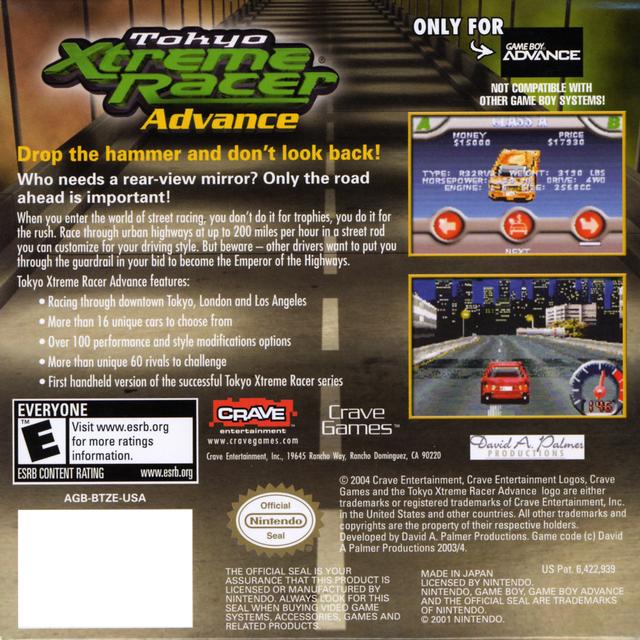 Tokyo Xtreme Racer Advance (Game Boy Advance)