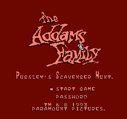 The Addams Family: Pugsley's Scavenger Hunt