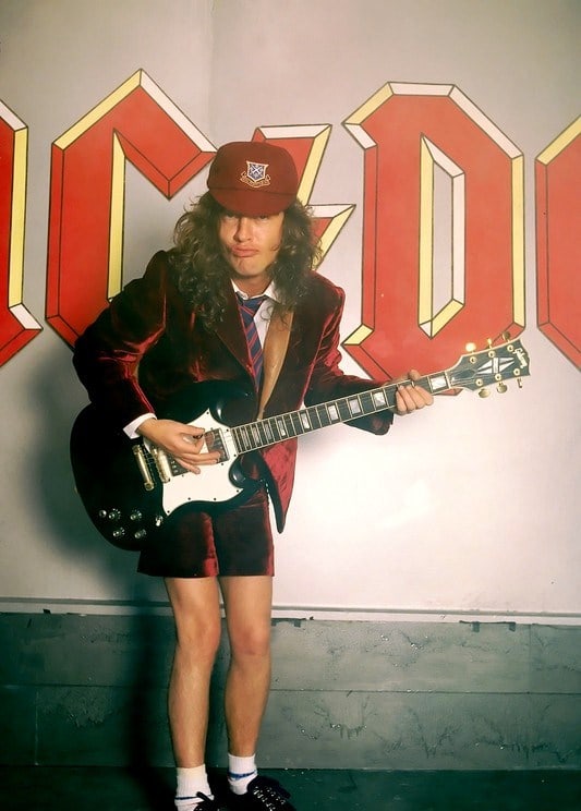 angus young red suit