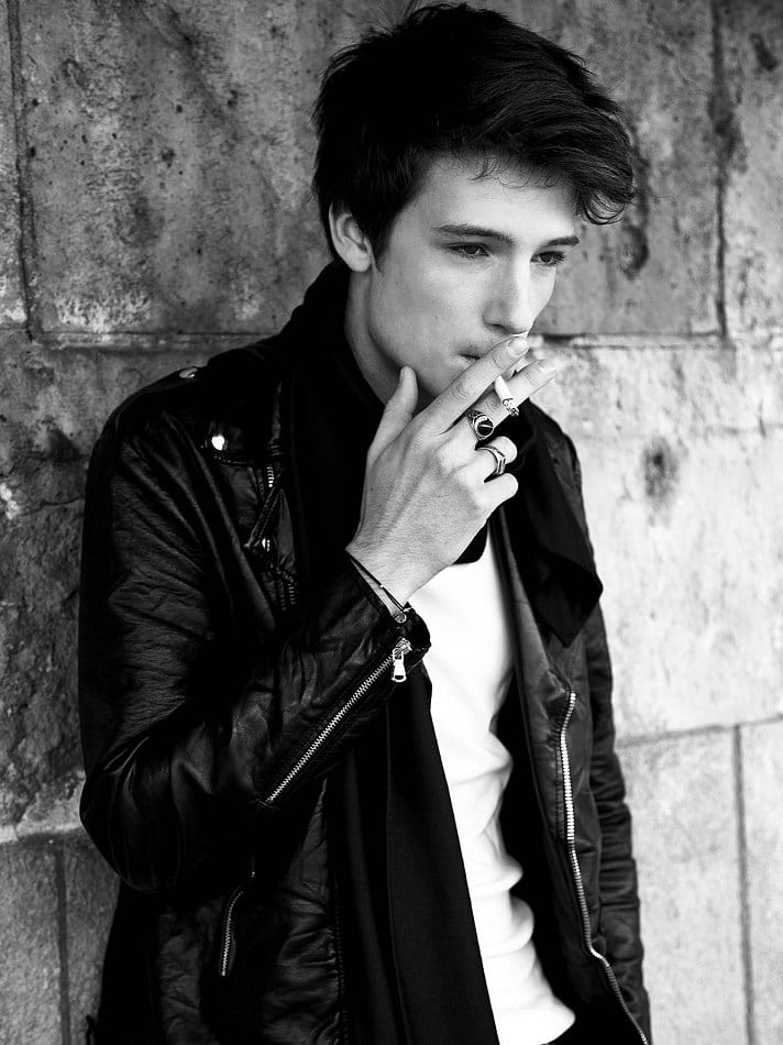 Smoking In Leather