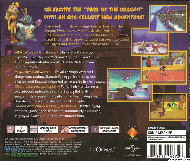 Spyro: Year of the Dragon