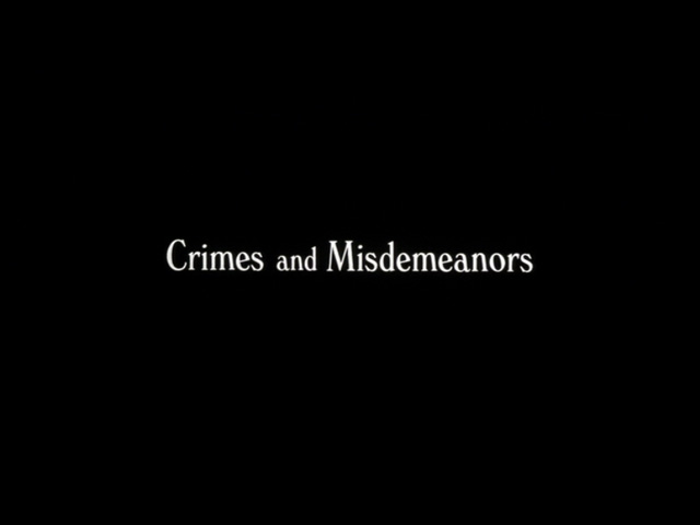 Crimes and Misdemeanors