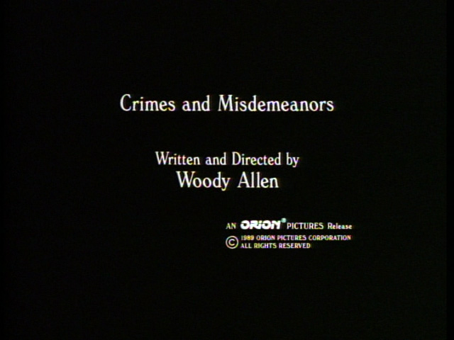 Crimes and Misdemeanors