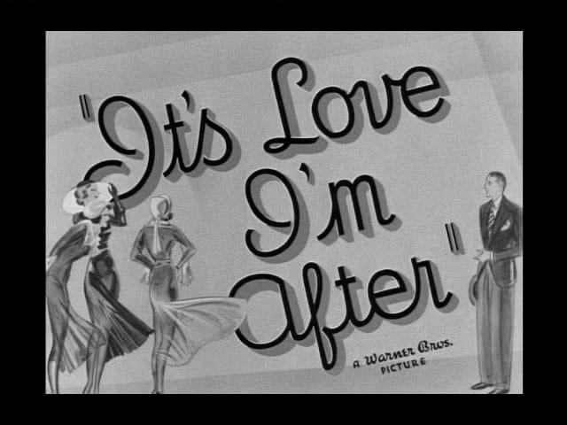 It's Love I'm After