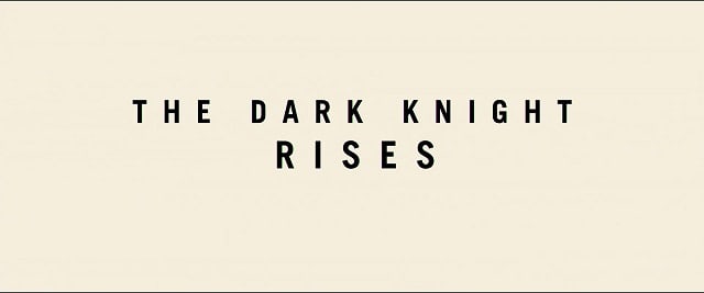 The Dark Knight Rises