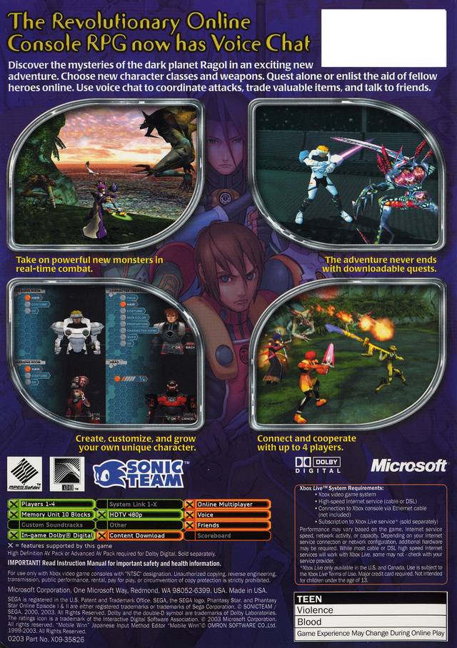 Phantasy Star Online: Episode I & II