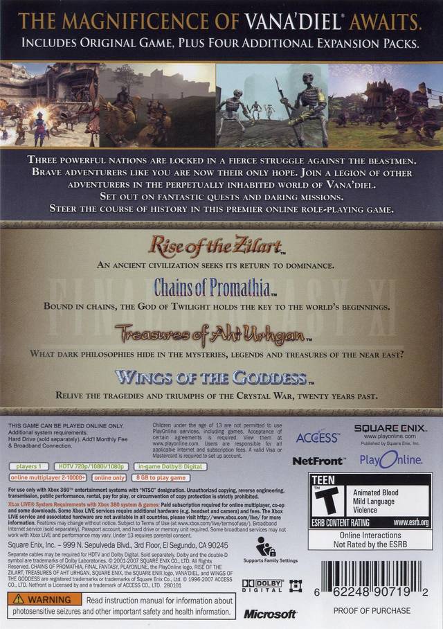 Final Fantasy XI: Online - Vana'diel Collection 2008