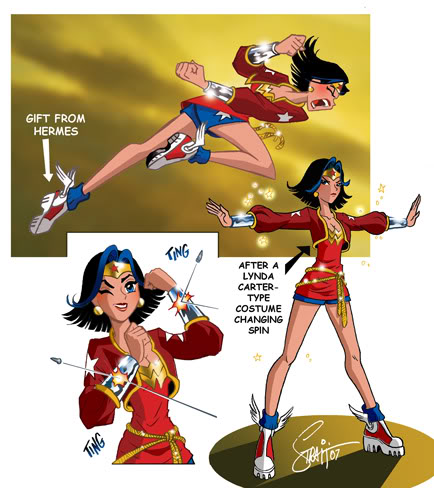 web Power linkage Image of Wonder Woman