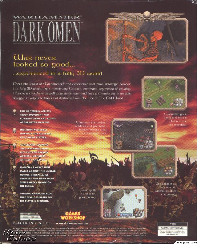 PC Game Warhammer Dark Omen (1998) Big Box (Gebraucht) in Greifensee für CHF 40 - mit Lieferung