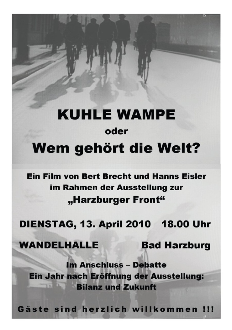 Whither Germany? / Kuhle Wampe or Who Owns the World?