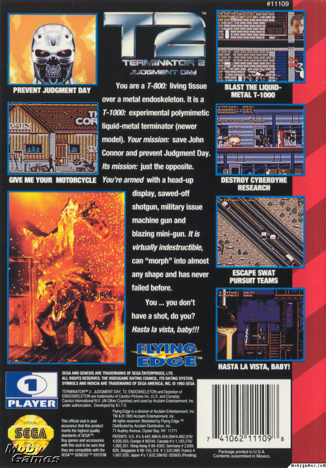 T2 Terminator 2: Judgement Day