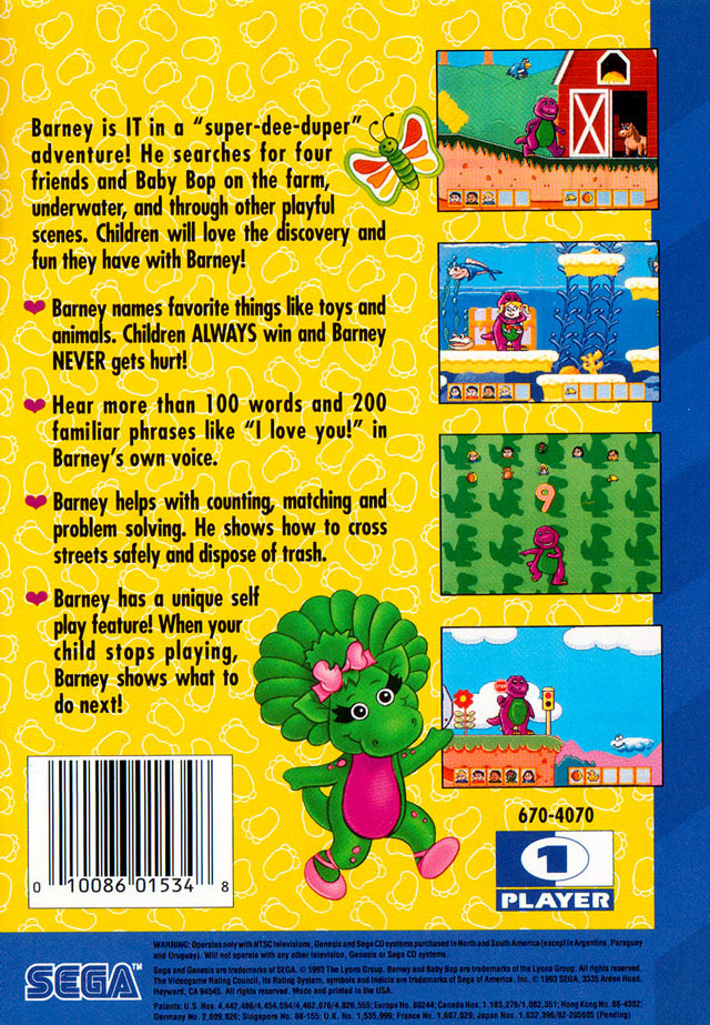Barney's Hide & Seek Game