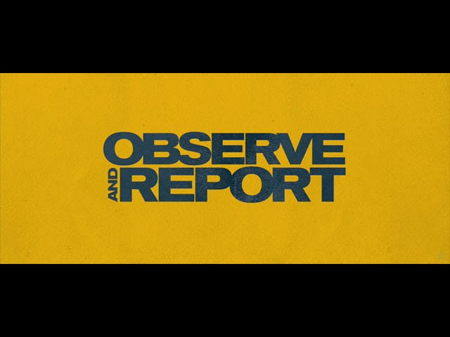 Observe and Report