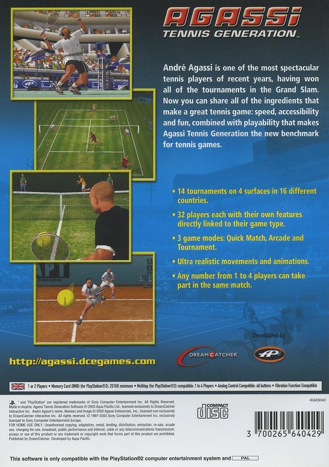 Agassi: Tennis Generation (PS2)
