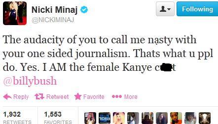 Nicki Minaj Tweet