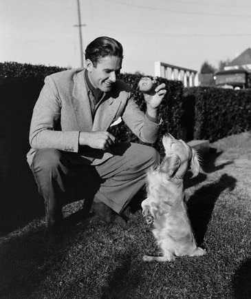 With his dog Arno in 1935