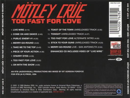 Too Fast for Love