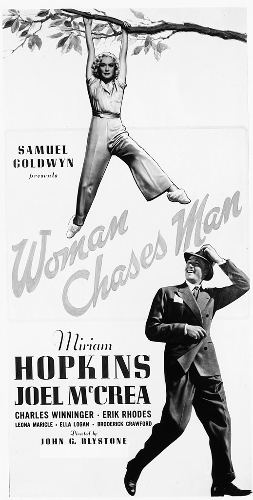 Woman Chases Man