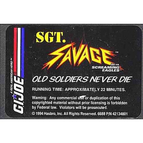 G.I. Joe: Sgt. Savage and His Screaming Eagles: Old Soldiers Never Die