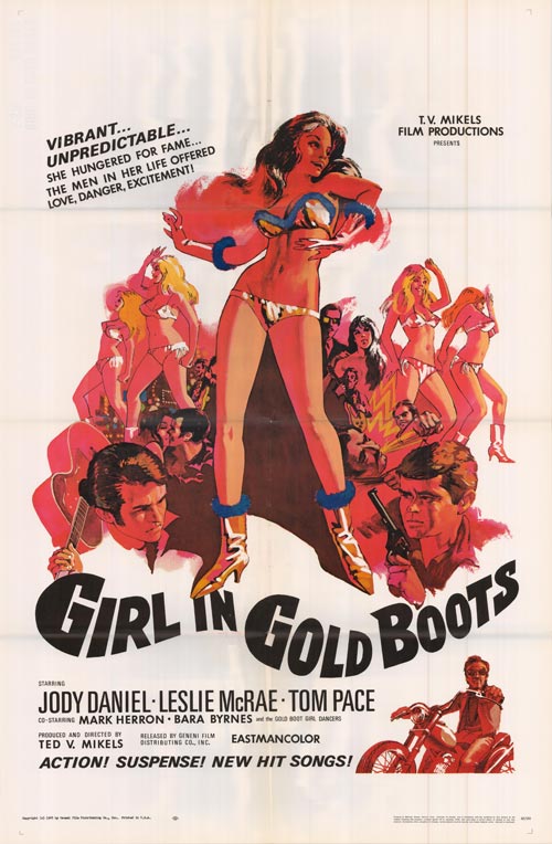 Girl in Gold Boots