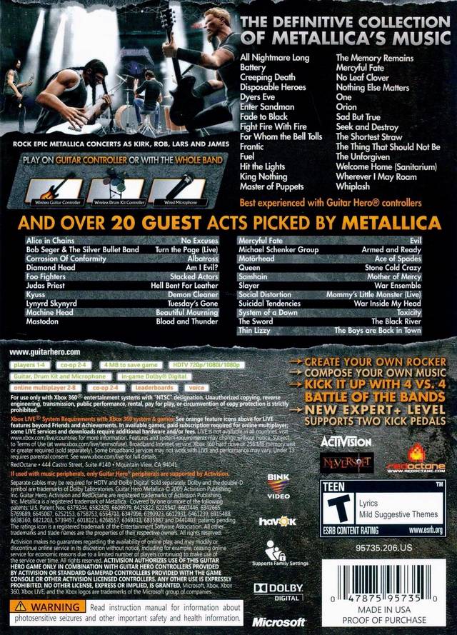 Guitar Hero: Metallica