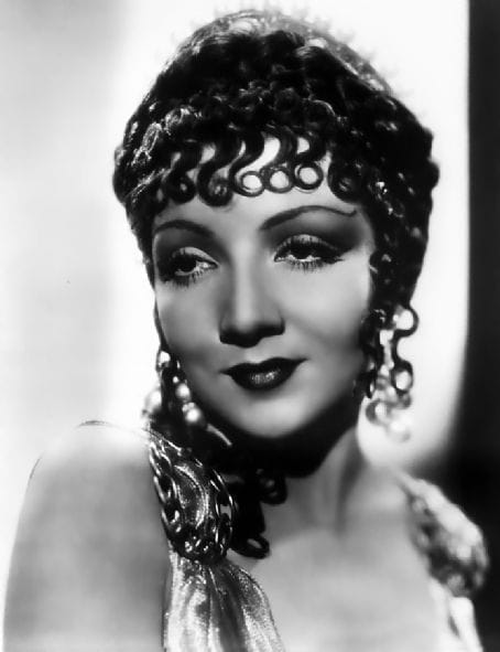 Claudette Colbert With Curled Hair