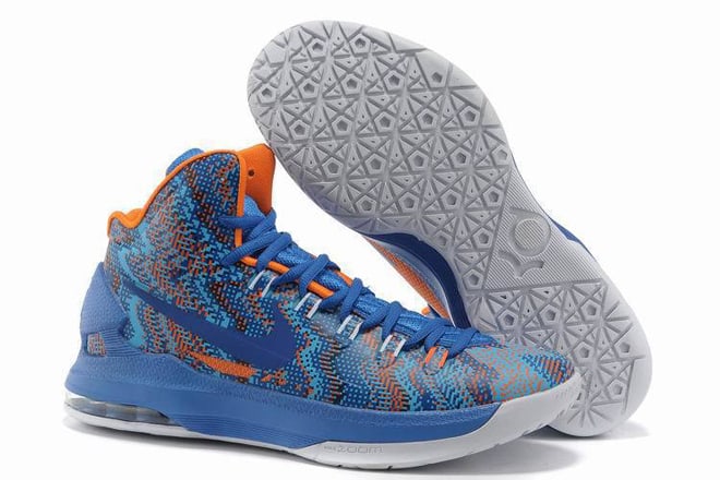 Nike Zoom KD V 5 Christmas Royal Blue Orange White New Design 