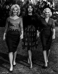 Tuesday Weld, Mamie Van Doren, Mijanou Bardot