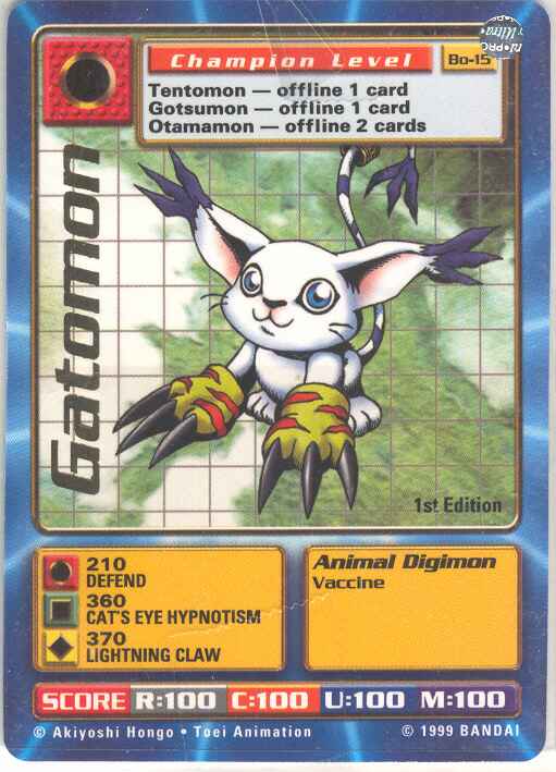 Digimon Digi-battle: Gatomon (Bo-15)