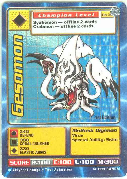 Digimon Digi-battle: Gesomon (Bo-30)