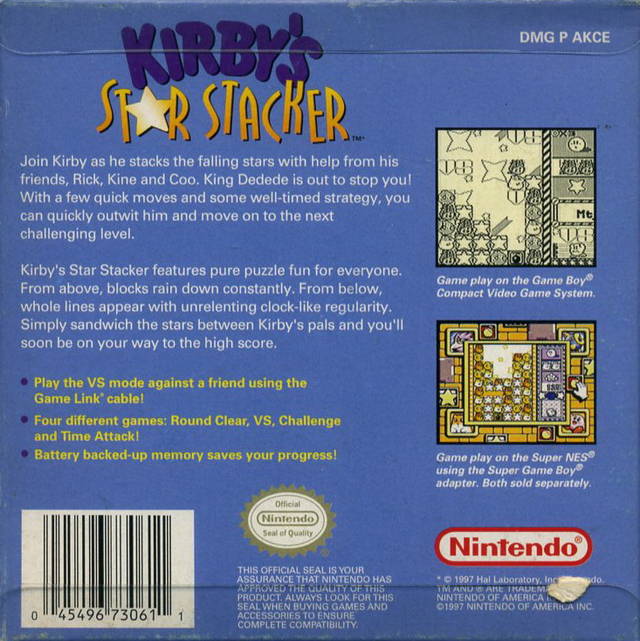 Kirby's Star Stacker