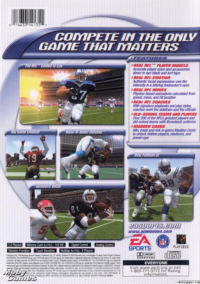 Madden NFL 2001