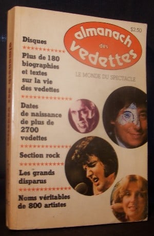 Almanach des Vedettes Le Monde du Spectacle 