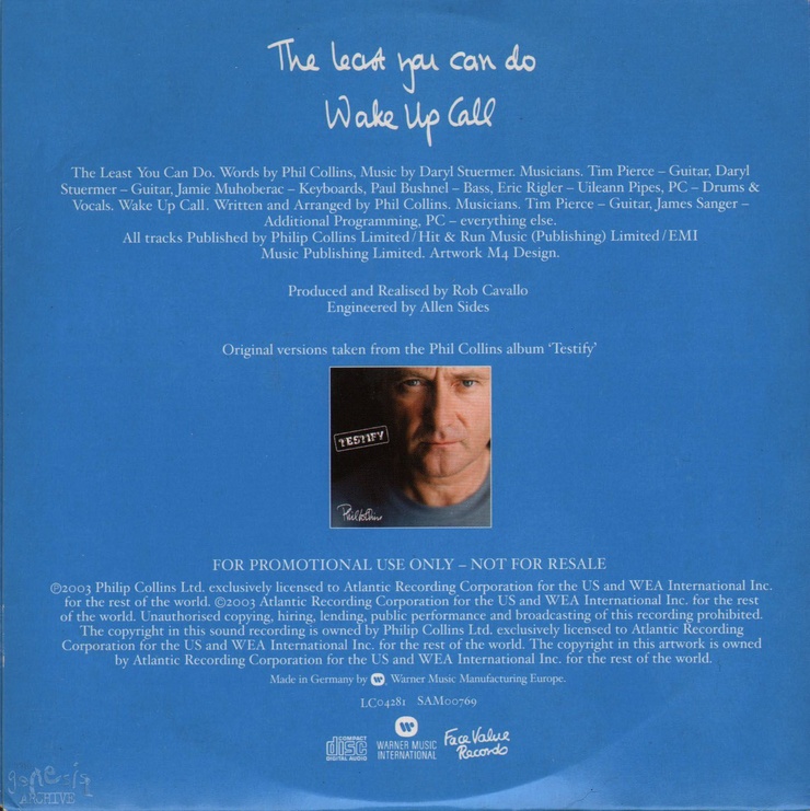 The Least You Can Do/ Wake Up Call (Single)