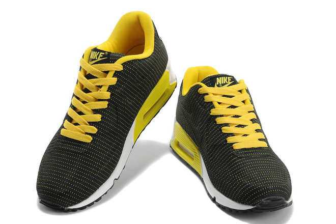 Black and Yellow & White Air Max 90 VT for Male