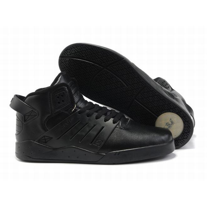 mid tops all black supra skytop iii skate shoes