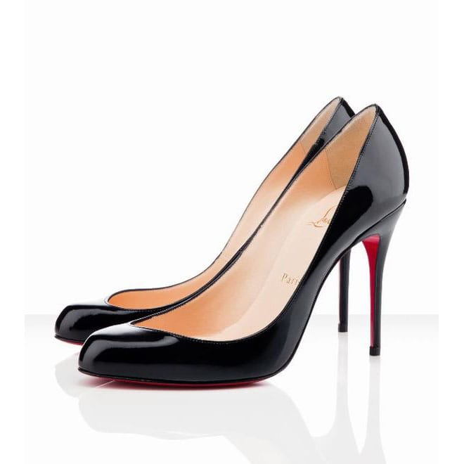 Picture of Black Christian Louboutin Maudissima 100mm Patent Leather ...