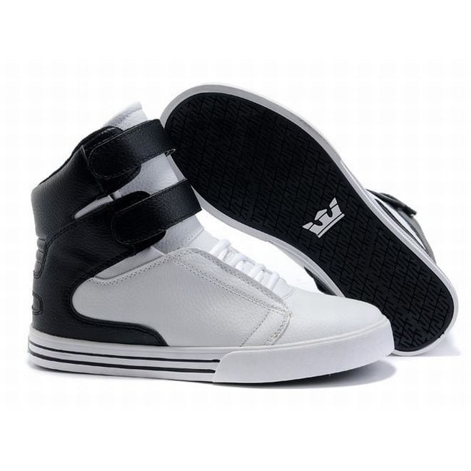 Picture of White and Black Supra High Top Tk Society Men Skateboard ...