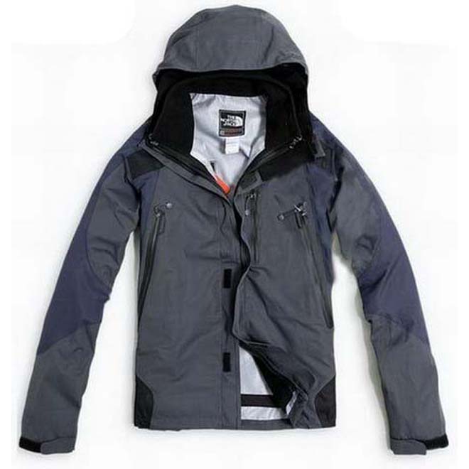 North Face Triclimate 3 In 1 Jacket Grey Blue-Mens
