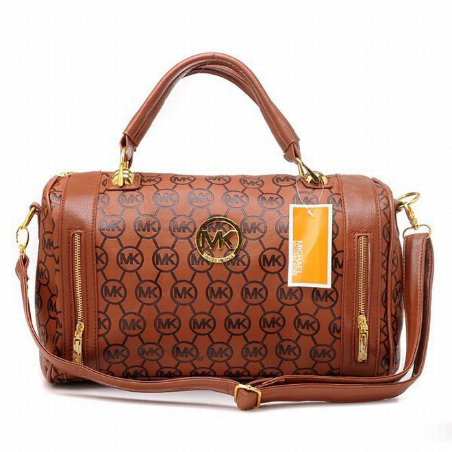 Michael Kors Leather Satchel Tan