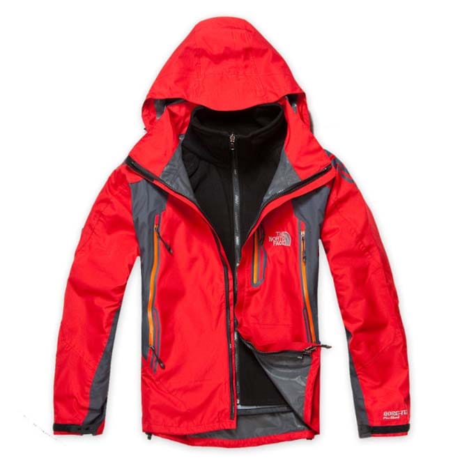 North Face Gore Tex Pro Shell Jacket Red-Mens